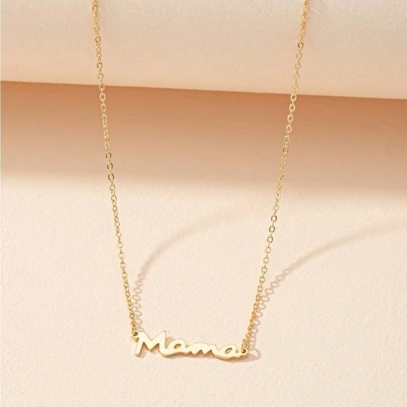 GOLD Mama Pendant Chain Necklace - Picture 1 of 2